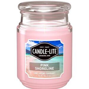 Aromatherapy Candle Pink Shoreline Scented, 18 oz